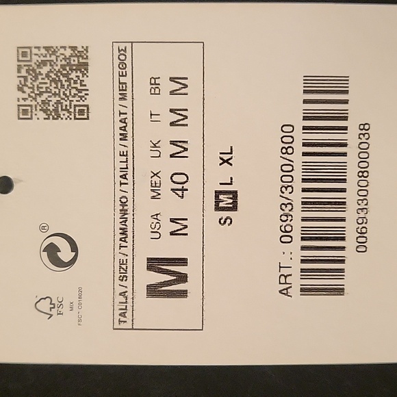 Zara Crewneck long sleeve sweater size M - Picture 6 of 7